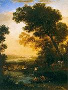 Claude Lorrain Ideal Landscape with The Flight into Egypt oil on canvas